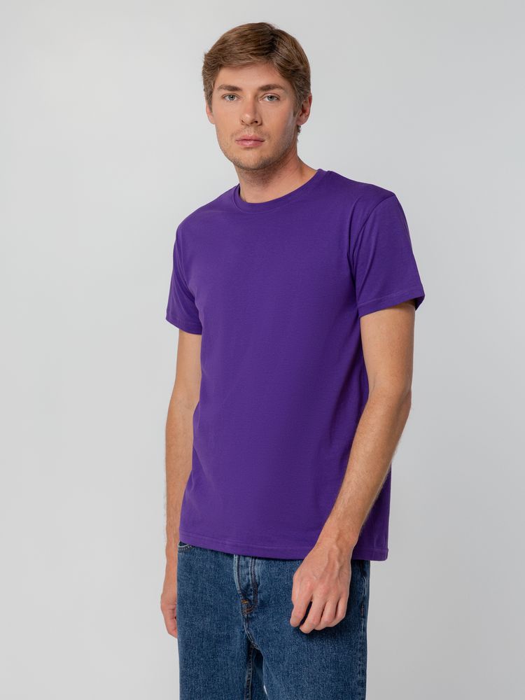 Футболка унисекс T-bolka 140, фиолетовая — изображение 11