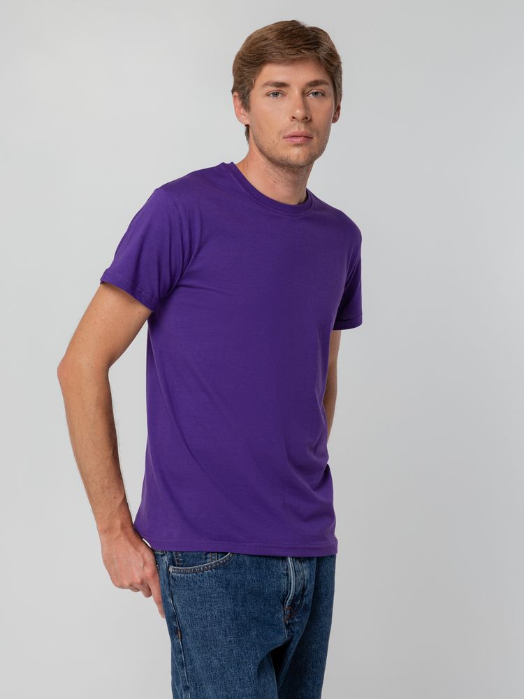 Футболка унисекс T-bolka 140, фиолетовая — изображение 12