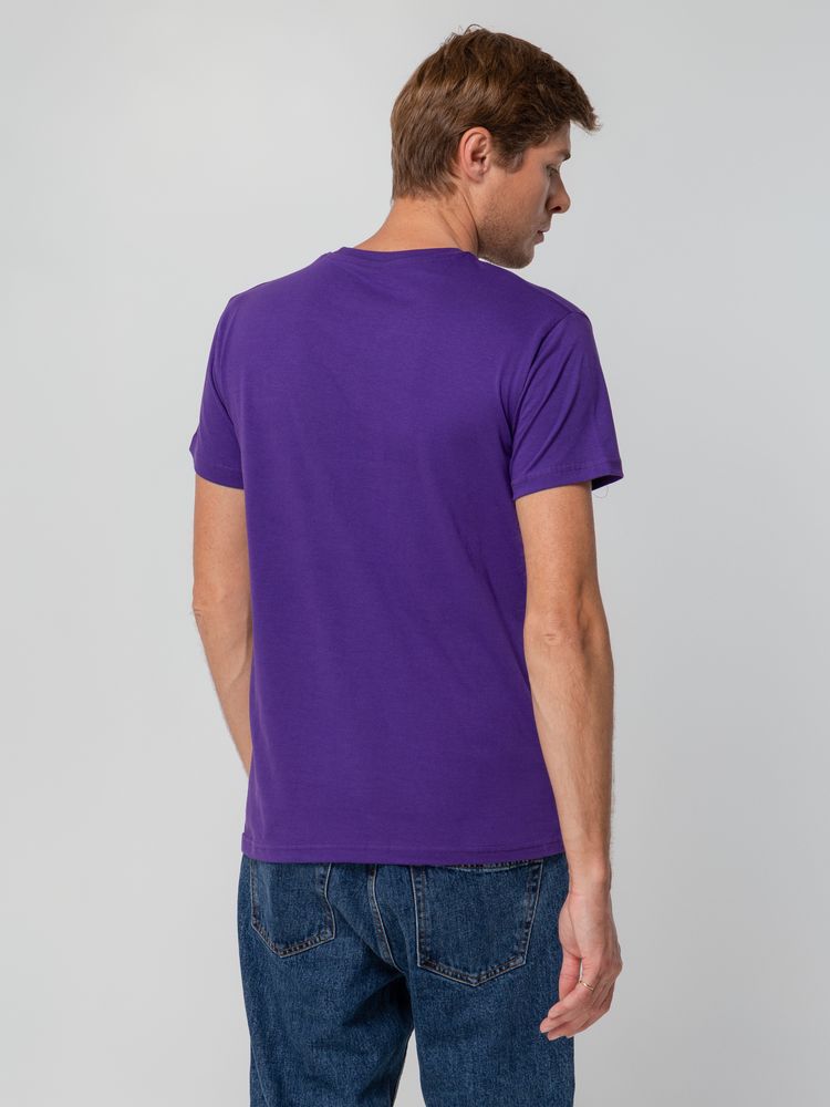Футболка унисекс T-bolka 140, фиолетовая — изображение 13