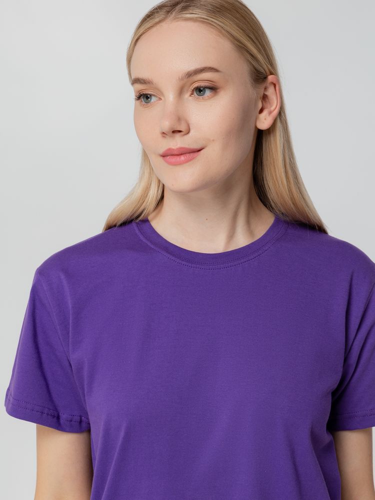 Футболка унисекс T-bolka 140, фиолетовая — изображение 9