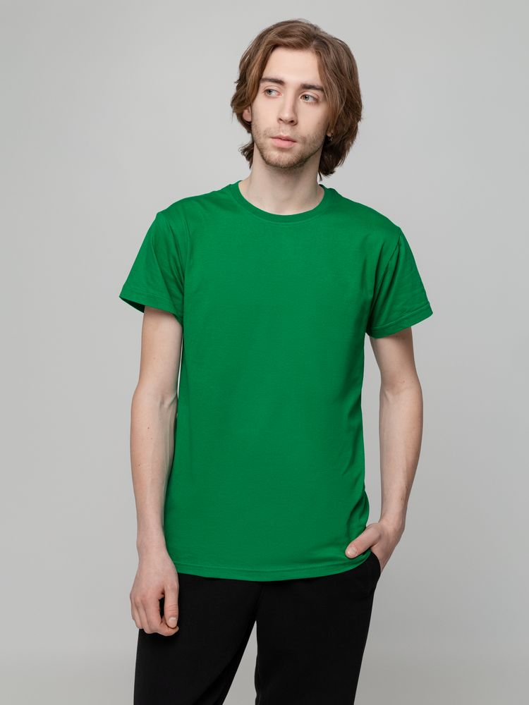 Футболка унисекс T-bolka 140, темно-зеленая — изображение 7