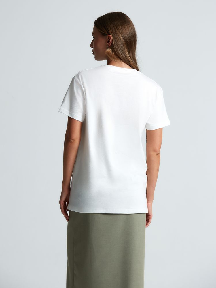 Футболка унисекс T-Bolka 160, белая (белоснежная) — изображение 8