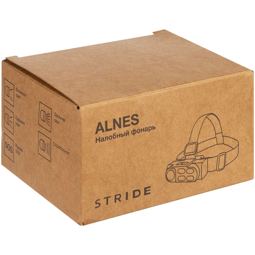 Налобный фонарик аккумуляторный Alnes, черный — изображение 16