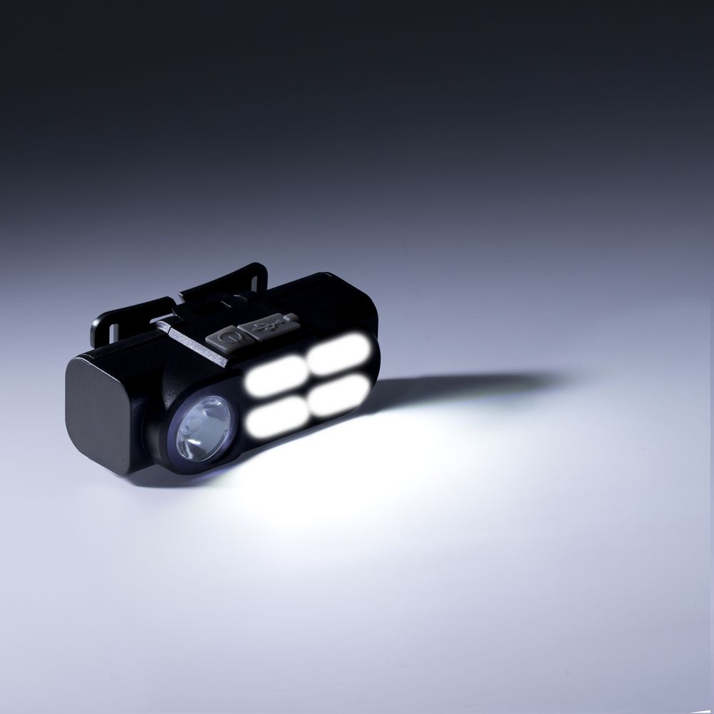 Налобный фонарик аккумуляторный Alnes, черный — изображение 9