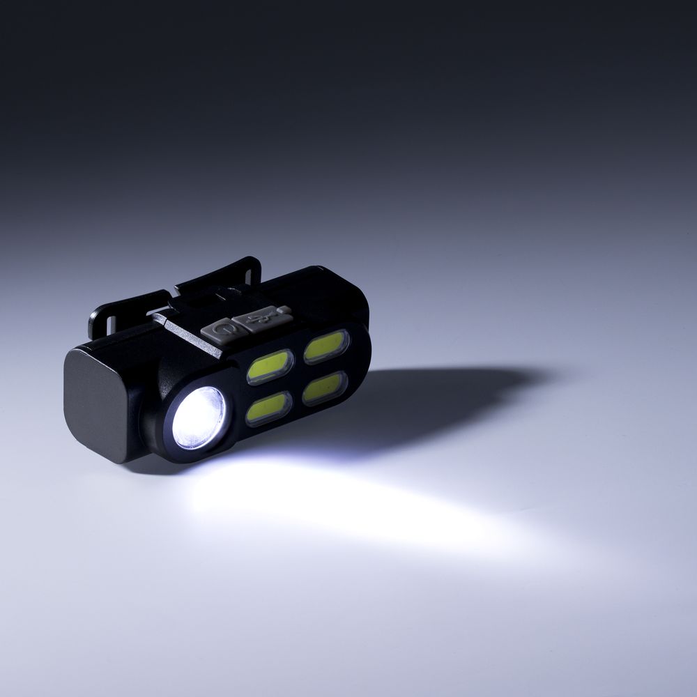 Налобный фонарик аккумуляторный Alnes, черный — изображение 8