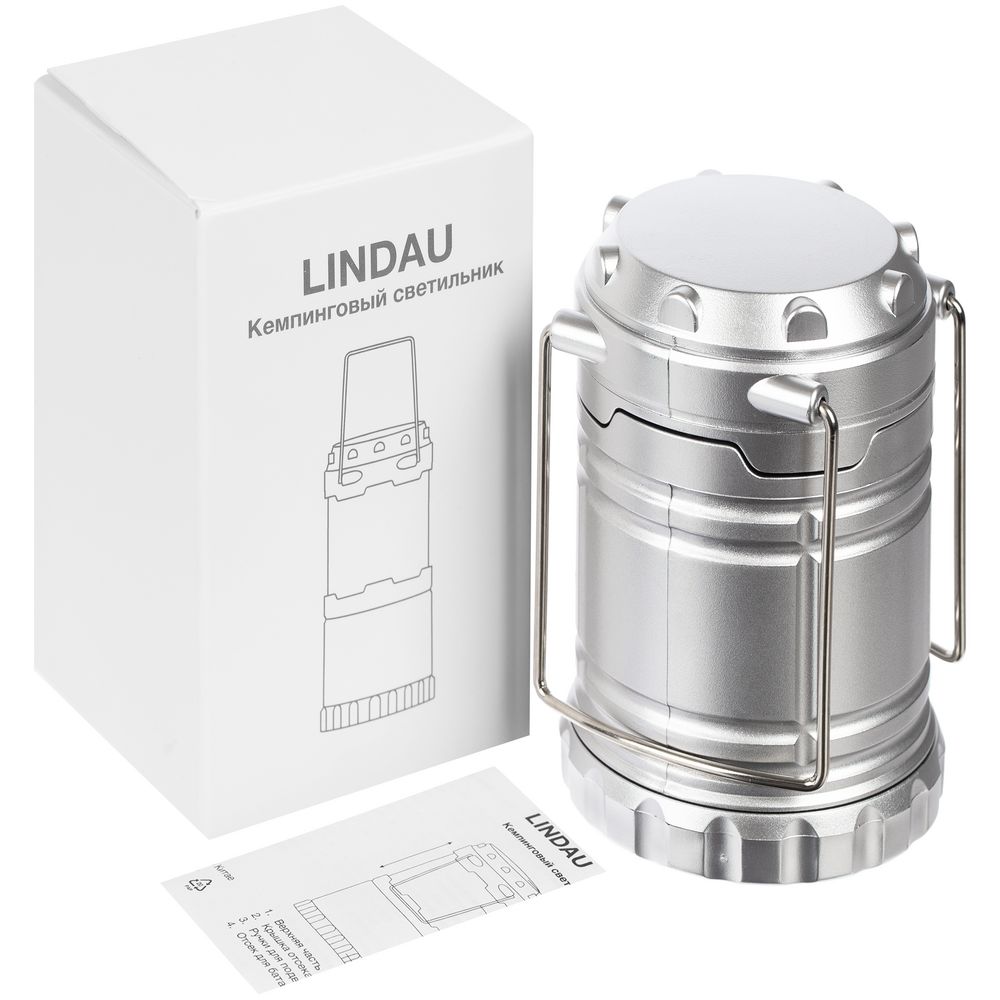 Кемпинговый фонарь Lindau, серебристый — изображение 8