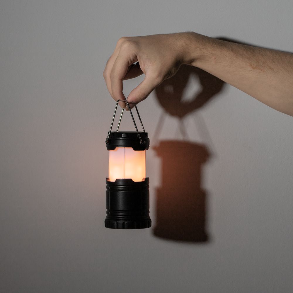 Кемпинговый фонарь с имитацией пламени Lindau Flame, черный — изображение 6