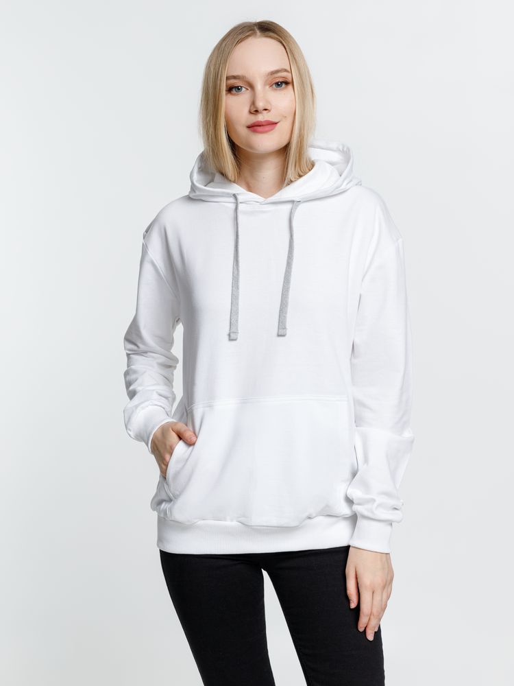 Толстовка с капюшоном Kirenga, белая (белоснежная) — изображение 9