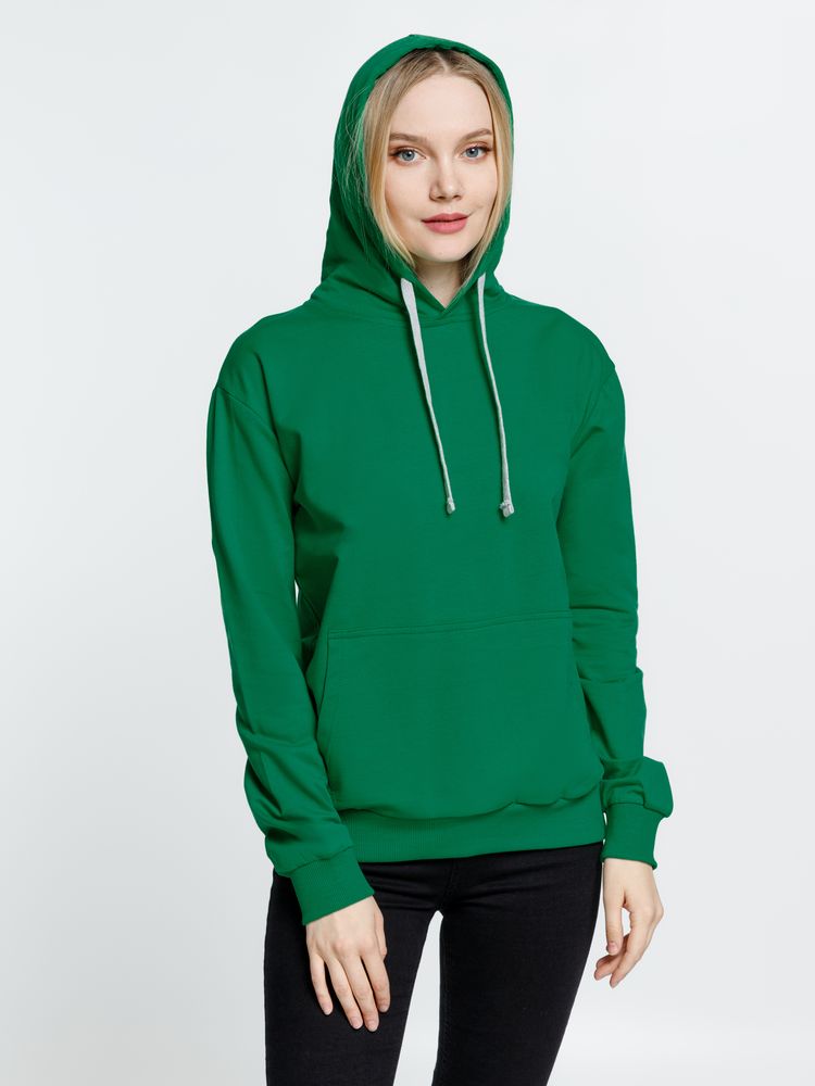 Толстовка с капюшоном Kirenga, зеленая — изображение 10
