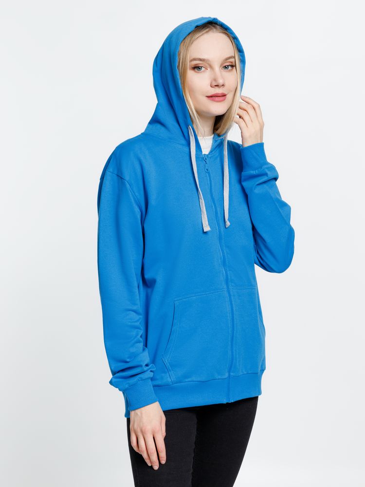 Толстовка на молнии с капюшоном Siverga, бирюзовая — изображение 8