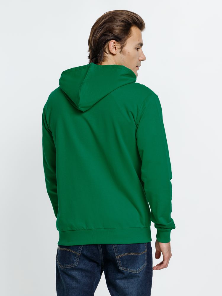 Толстовка на молнии с капюшоном Siverga 2.0, зеленая — изображение 10