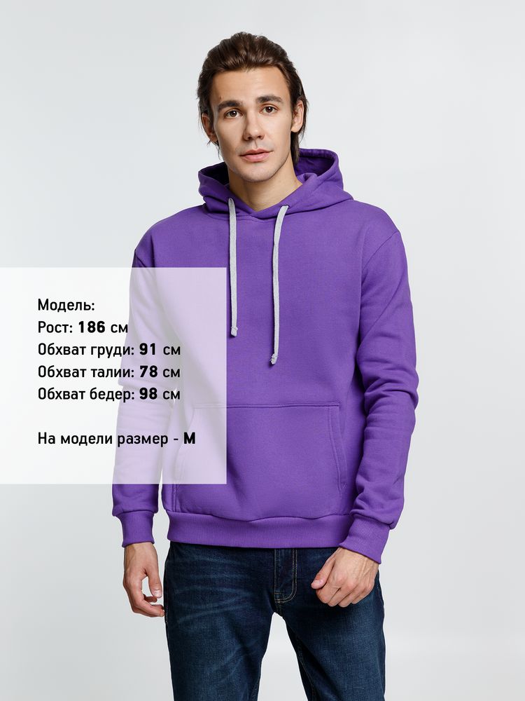 Толстовка с капюшоном Kirenga Heavy, фиолетовая — изображение 4