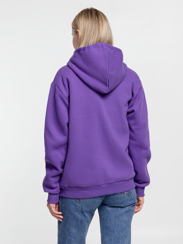 Толстовка на молнии с капюшоном Siverga Heavy 2.0, фиолетовая — изображение 10