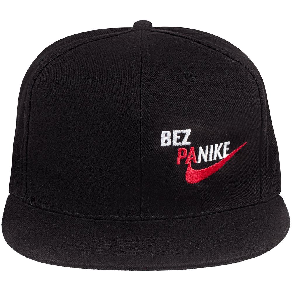 Бейсболка Bez Panike, черная — изображение 3