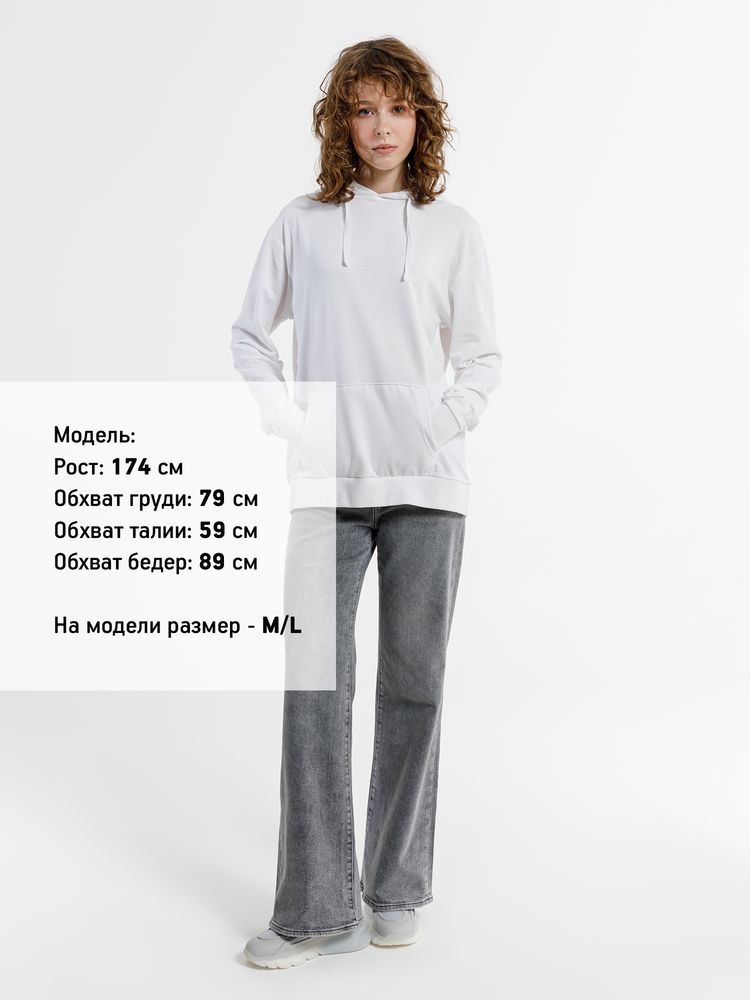 Худи унисекс Westray, белое — изображение 13