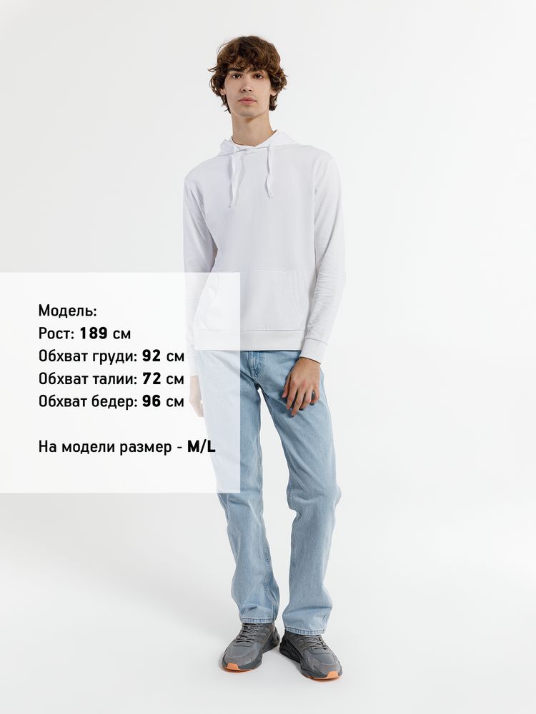 Худи унисекс Westray, белое — изображение 7