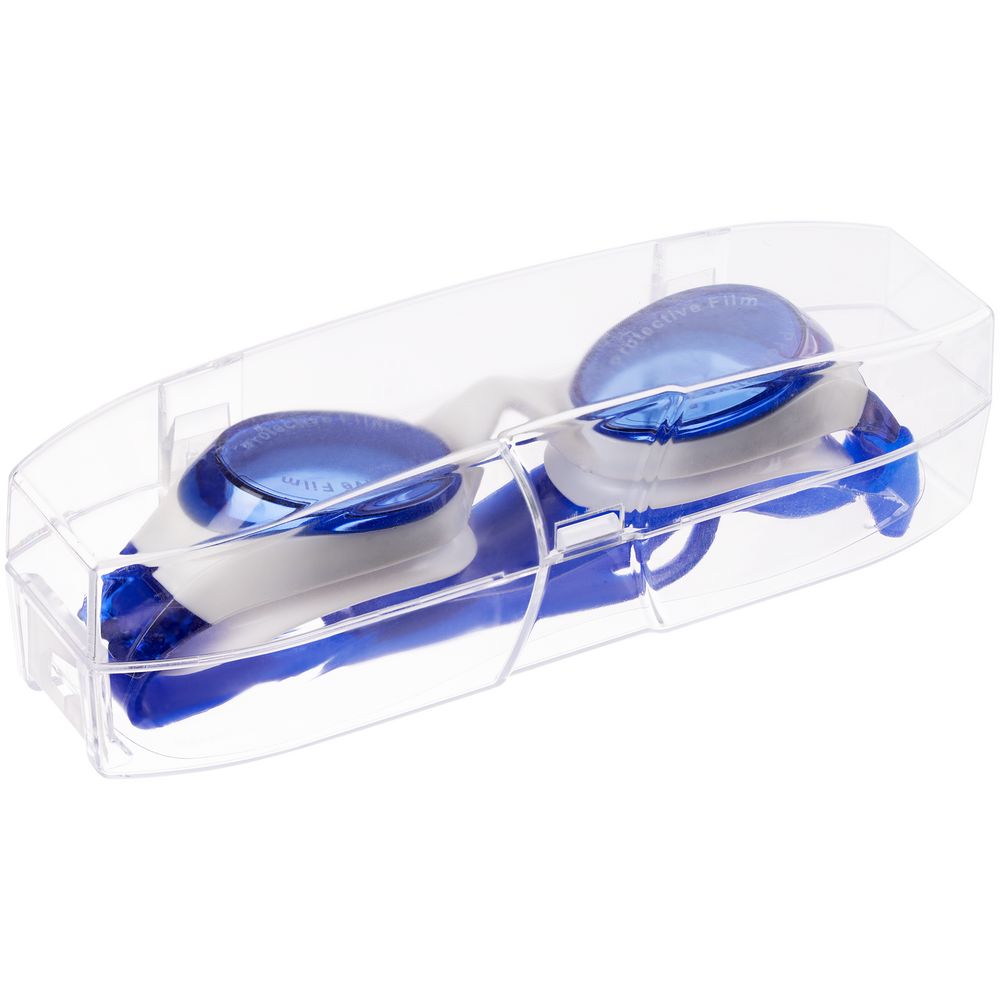 Очки для плавания Swimatic, синие с белым — изображение 14