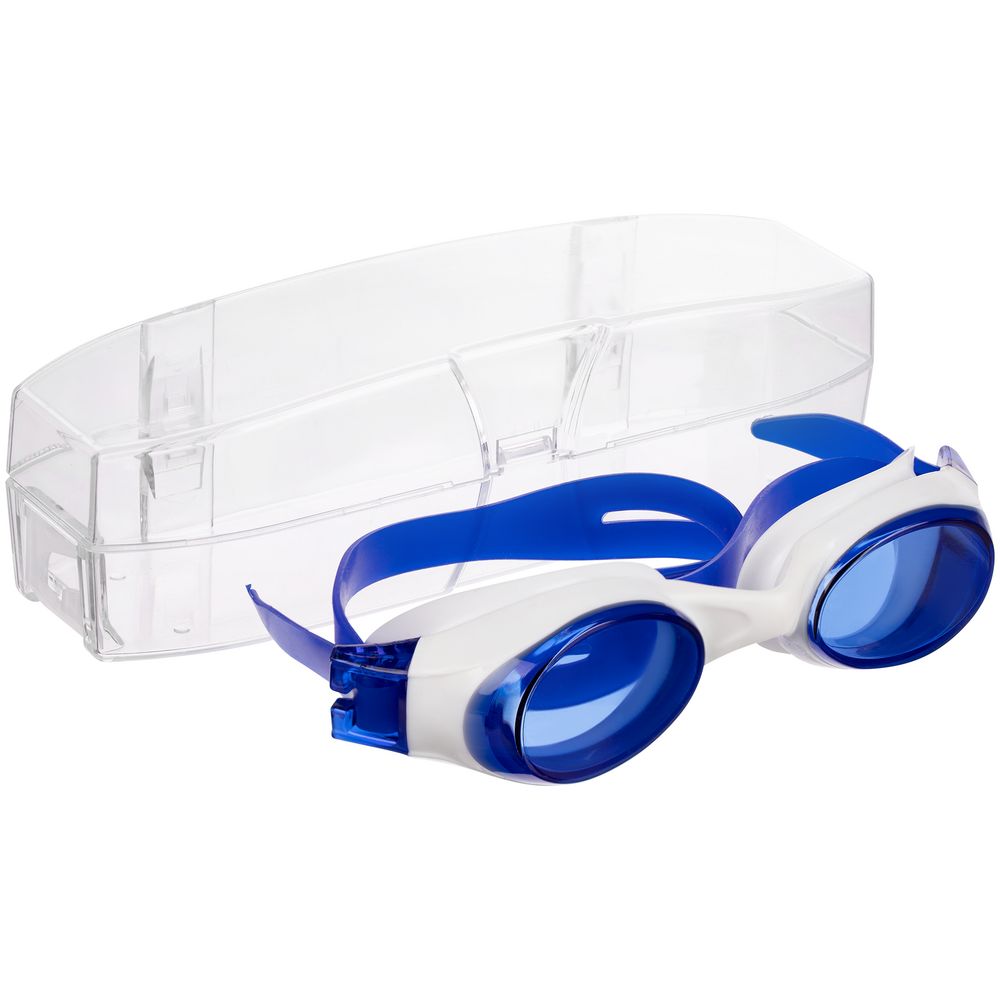 Очки для плавания Swimatic, синие с белым — изображение 7