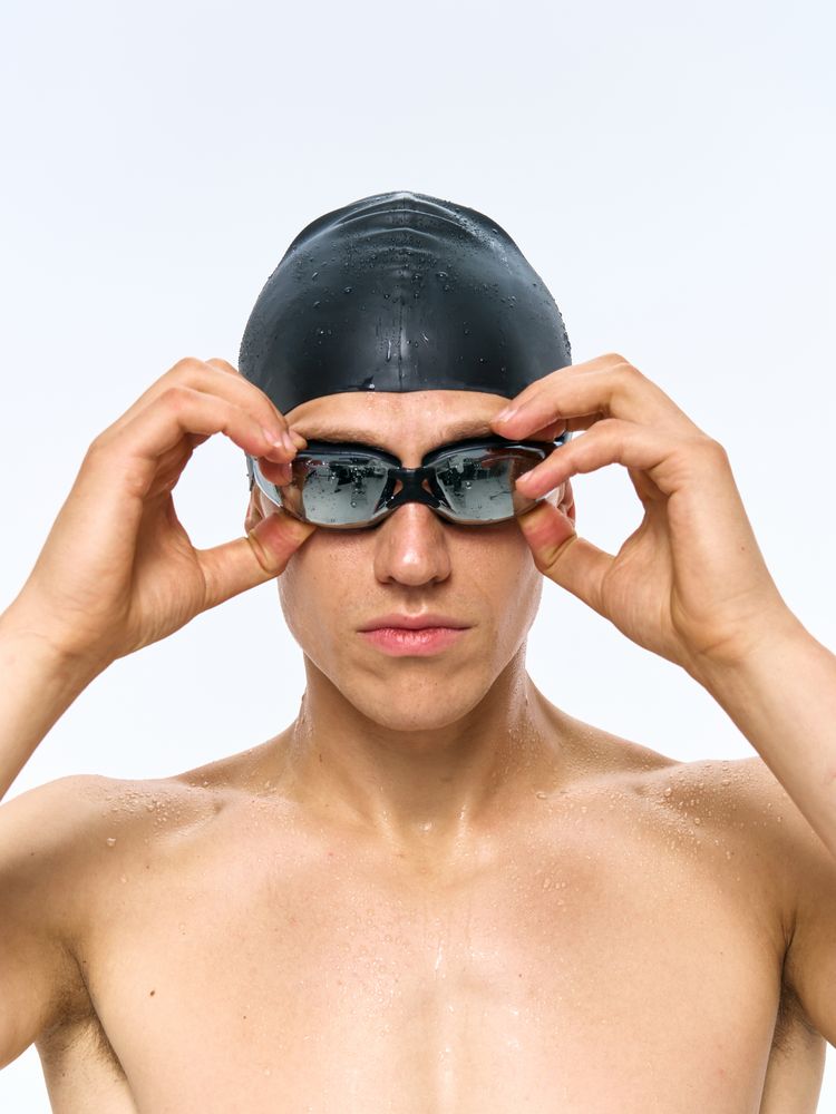 Очки для плавания зеркальные Underwater, черные — изображение 9