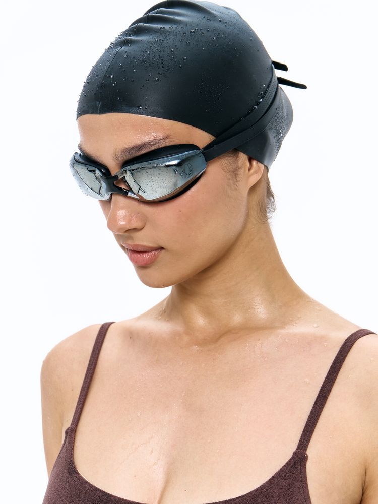 Очки для плавания зеркальные Underwater, черные — изображение 10