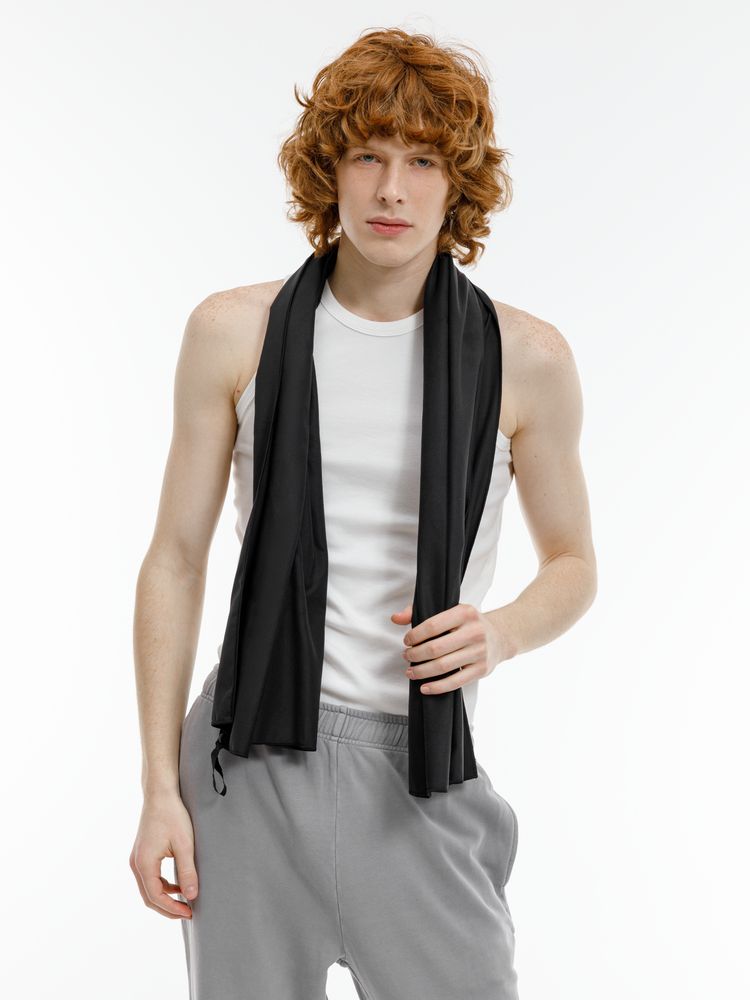 Полотенце спортивное Snaab, черное — изображение 9