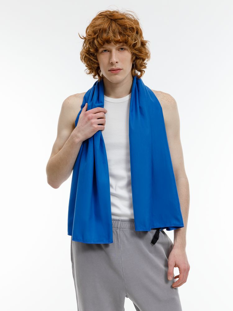 Полотенце спортивное Snaab, синее — изображение 8