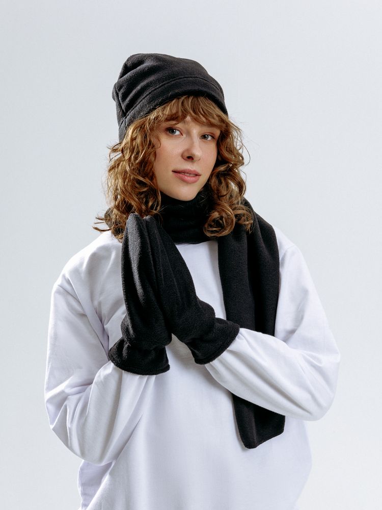 Шарф Fleecy, черный — изображение 7