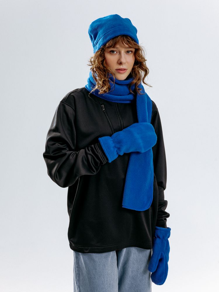 Шарф Fleecy, ярко-синий — изображение 8