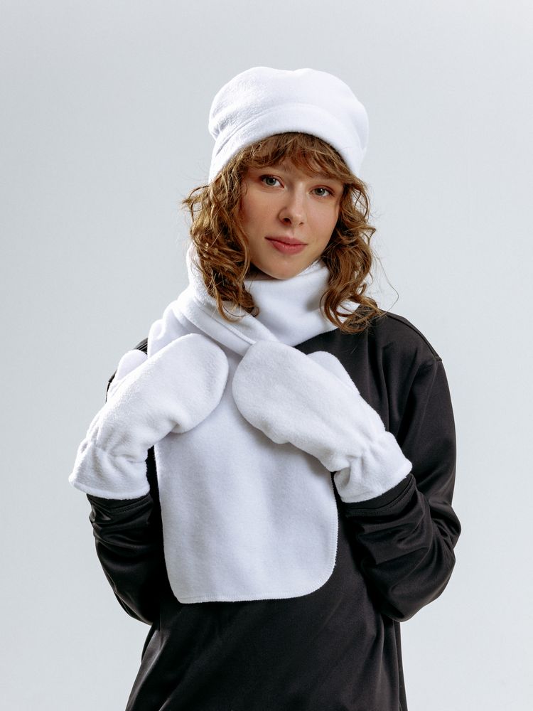 Шарф Fleecy, белый — изображение 8