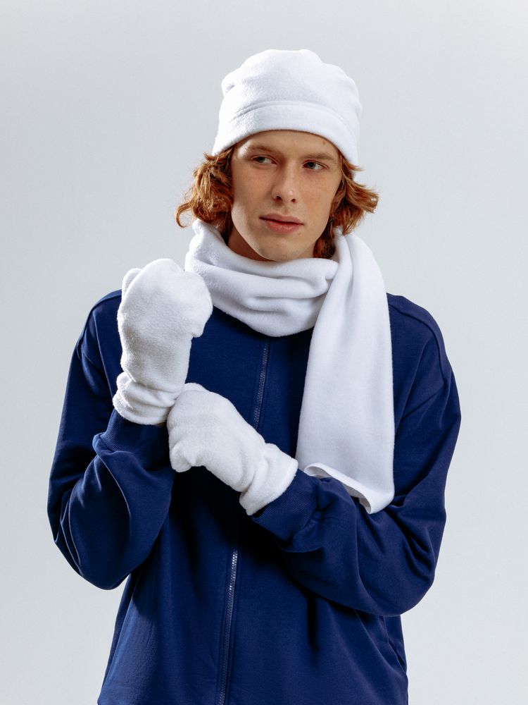 Шарф Fleecy, белый — изображение 9