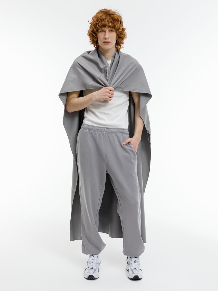 Полотенце спортивное Hard Work, серое — изображение 9