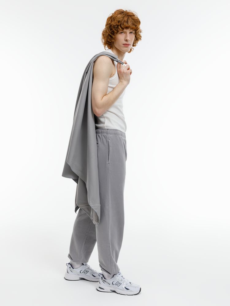 Полотенце спортивное Hard Work, серое — изображение 8