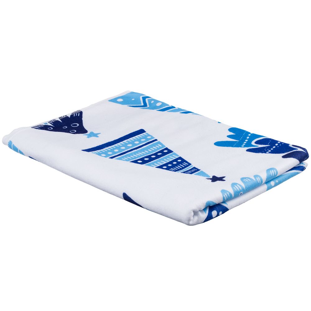 Флисовый плед Imaginario, синий — изображение 4