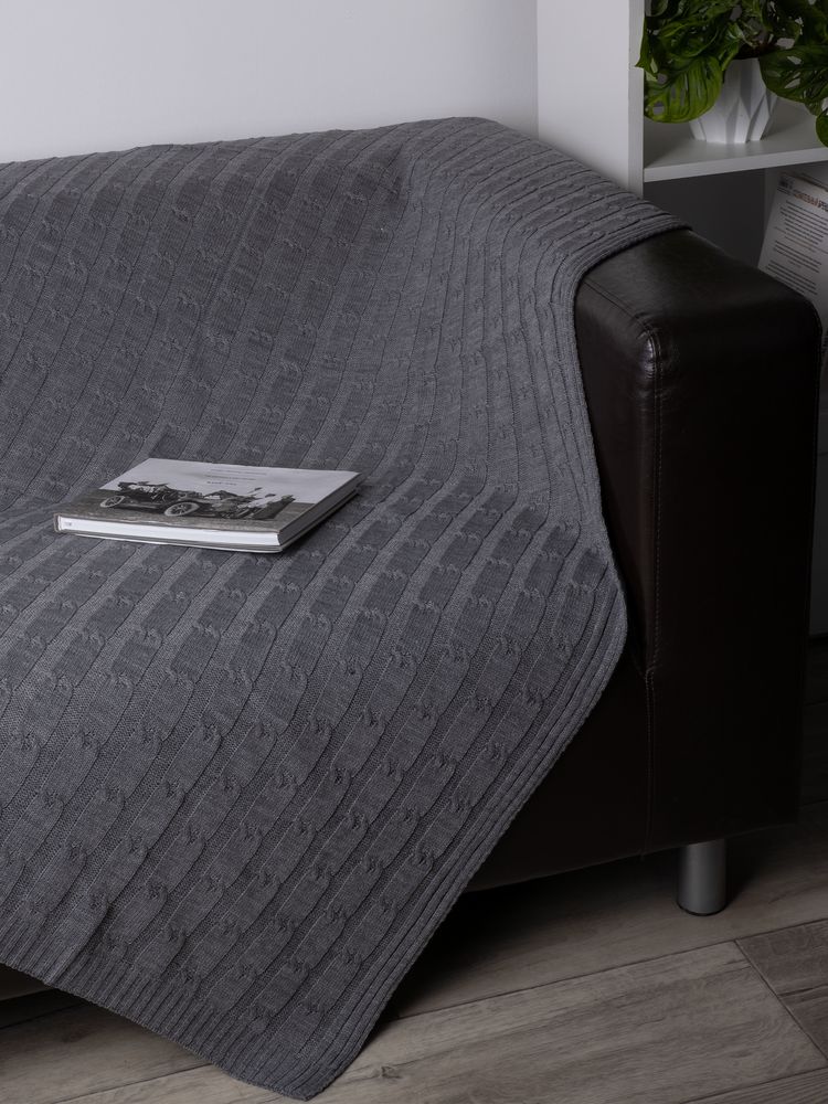 Плед Trenza, серый — изображение 8