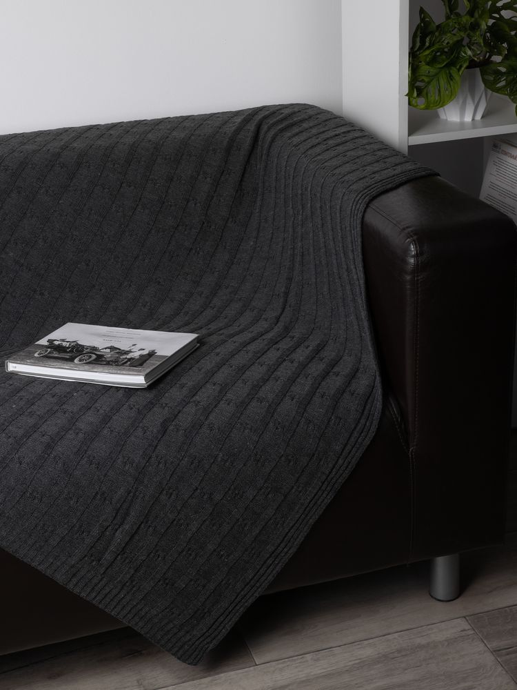 Плед Trenza, темно-серый — изображение 8