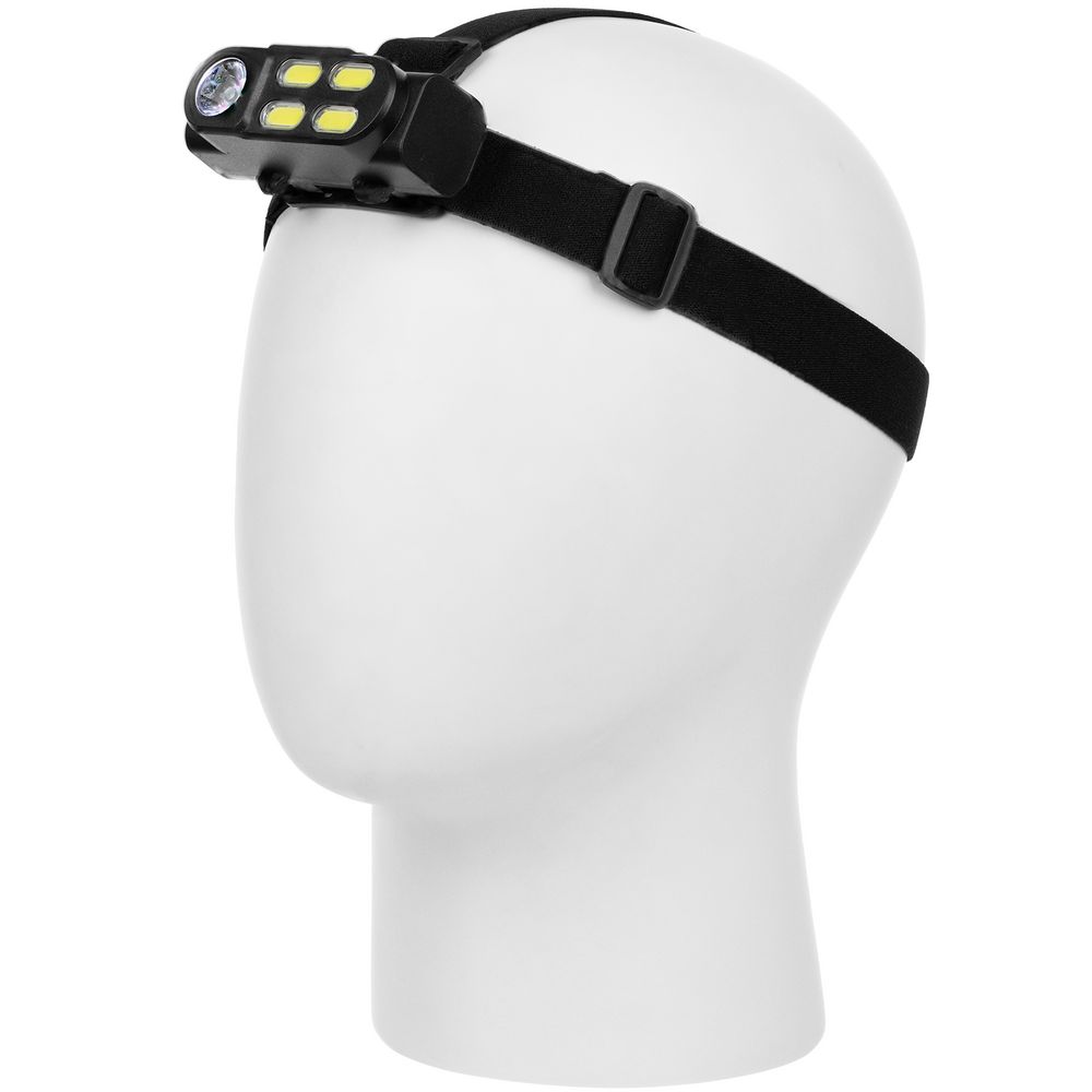 Налобный фонарик аккумуляторный Alnes, черный — изображение 12