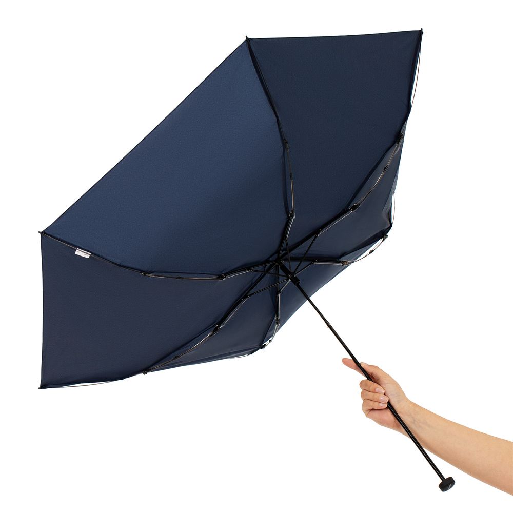 Зонт складной Zero Large, темно-синий — изображение 9