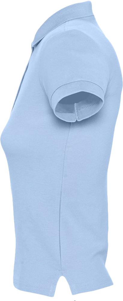 Рубашка поло женская People 210, голубая — изображение 4