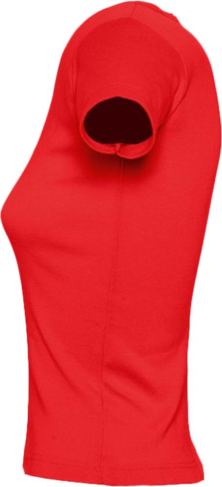 Футболка женская с круглым вырезом Lady 220 красная — изображение 4