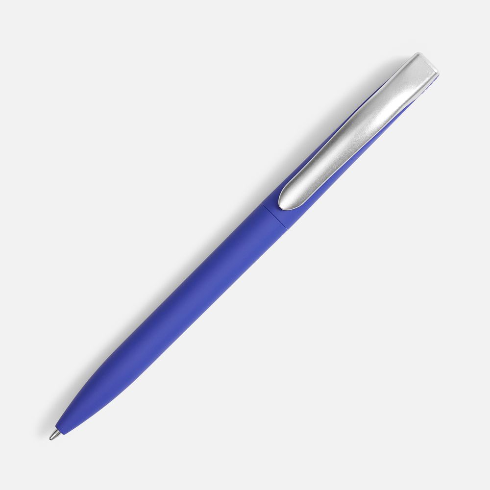 Ручка шариковая Pin Soft Touch, синяя — изображение 3