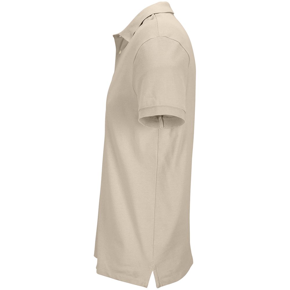 Рубашка поло унисекс Pacific, бежевая (льняная) — изображение 4