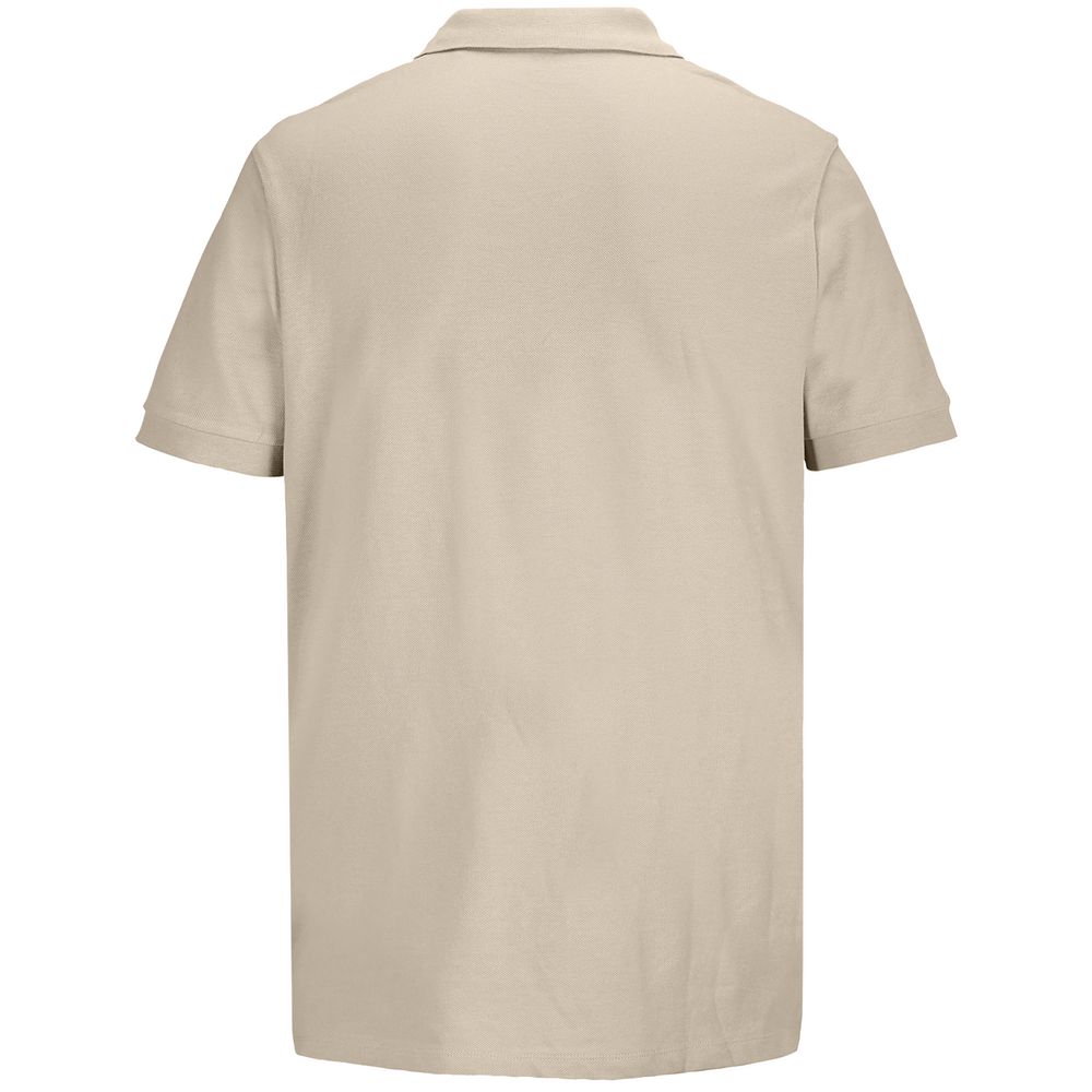 Рубашка поло унисекс Pacific, бежевая (льняная) — изображение 3
