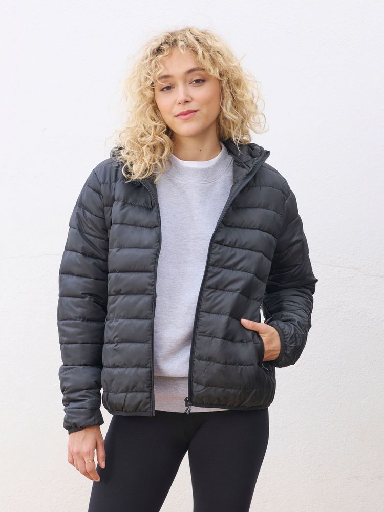 Куртка с капюшоном женская Stream Women, темно-синяя — изображение 6