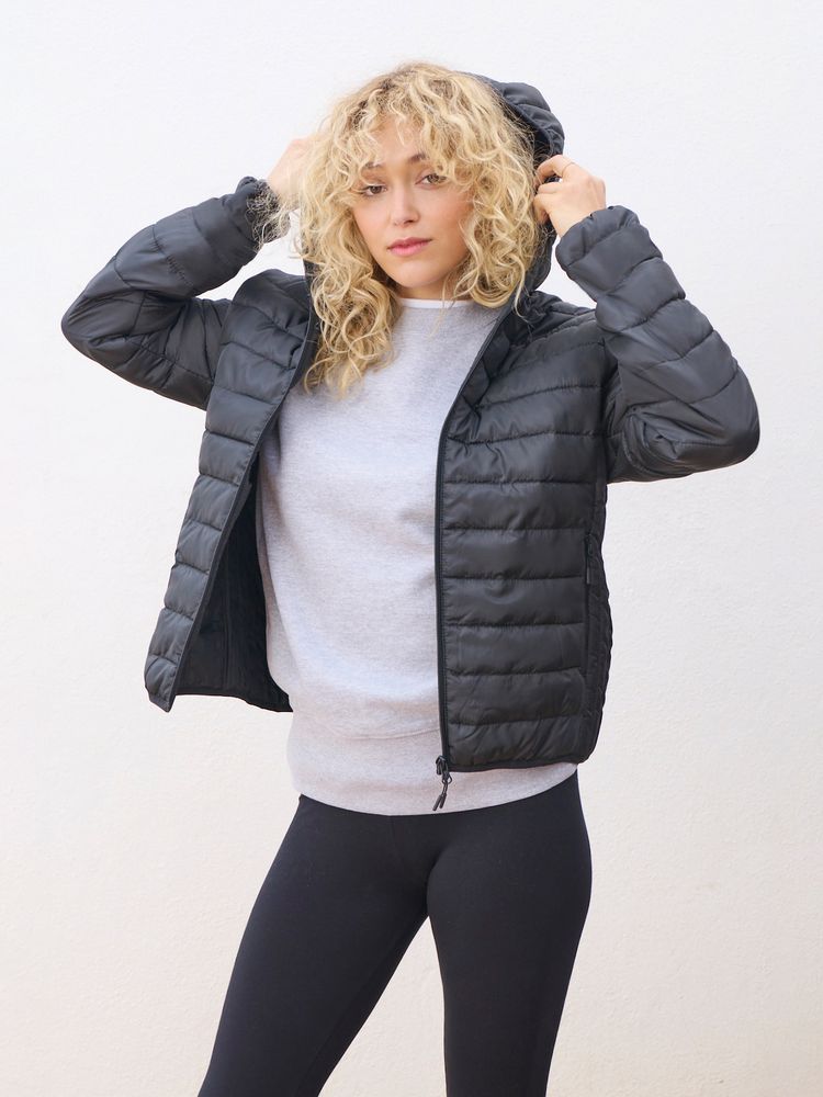 Куртка с капюшоном женская Stream Women, темно-синяя — изображение 7