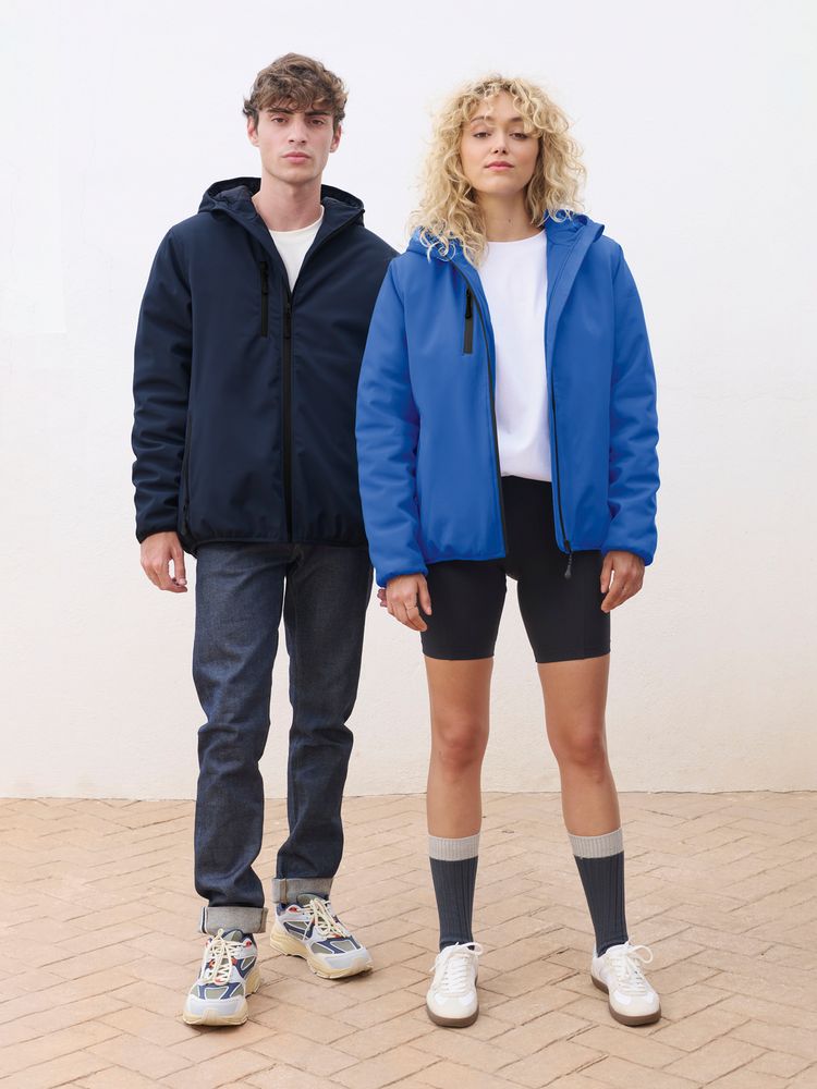 Куртка софтшелл с капюшоном мужская Falcon Men, синяя — изображение 6