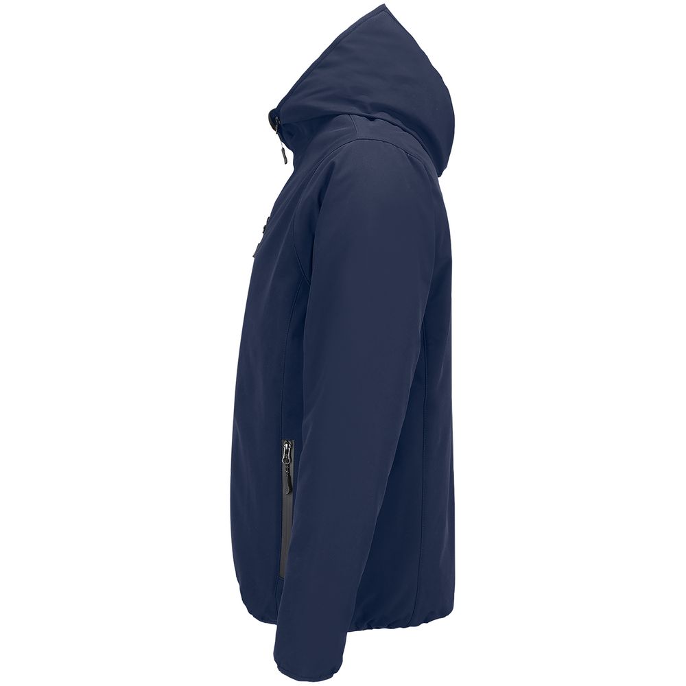 Куртка софтшелл с капюшоном мужская Falcon Men, синяя — изображение 4