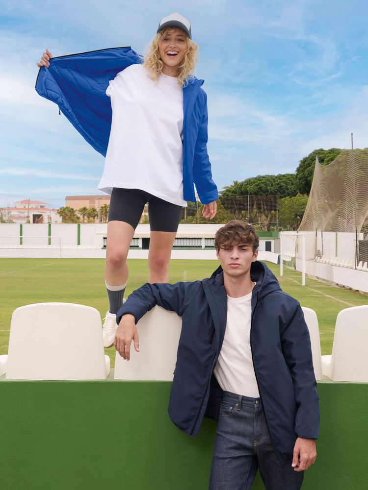 Куртка софтшелл с капюшоном мужская Falcon Men, синяя — изображение 7