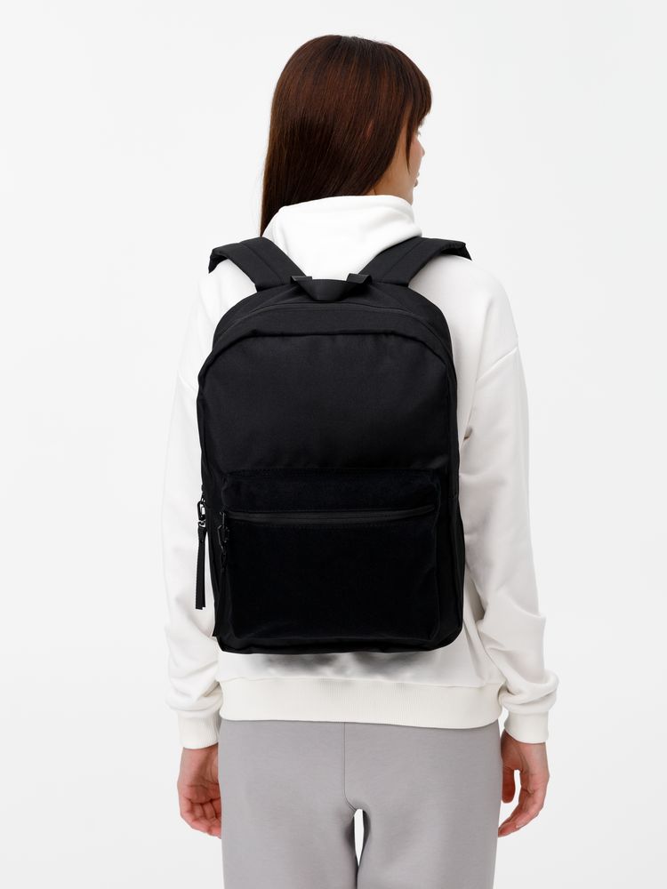 Рюкзак Patch Catcher с карманом из липучки, черный — изображение 15