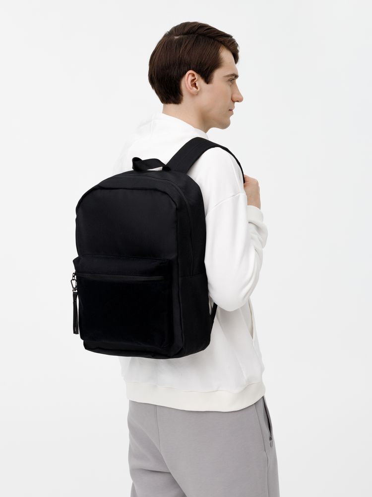 Рюкзак Patch Catcher с карманом из липучки, черный — изображение 12