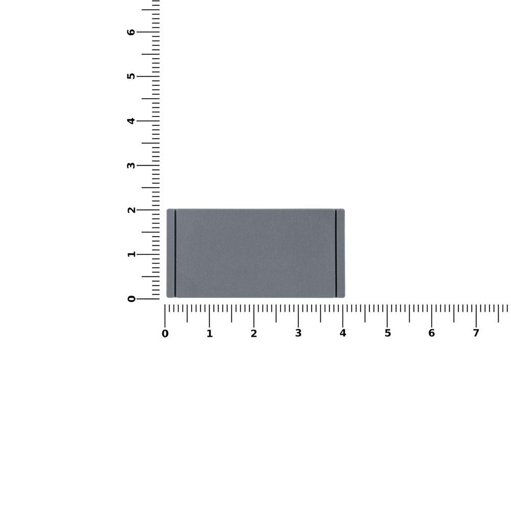 Лейбл из ПВХ Dzeta, S, серый — изображение 3